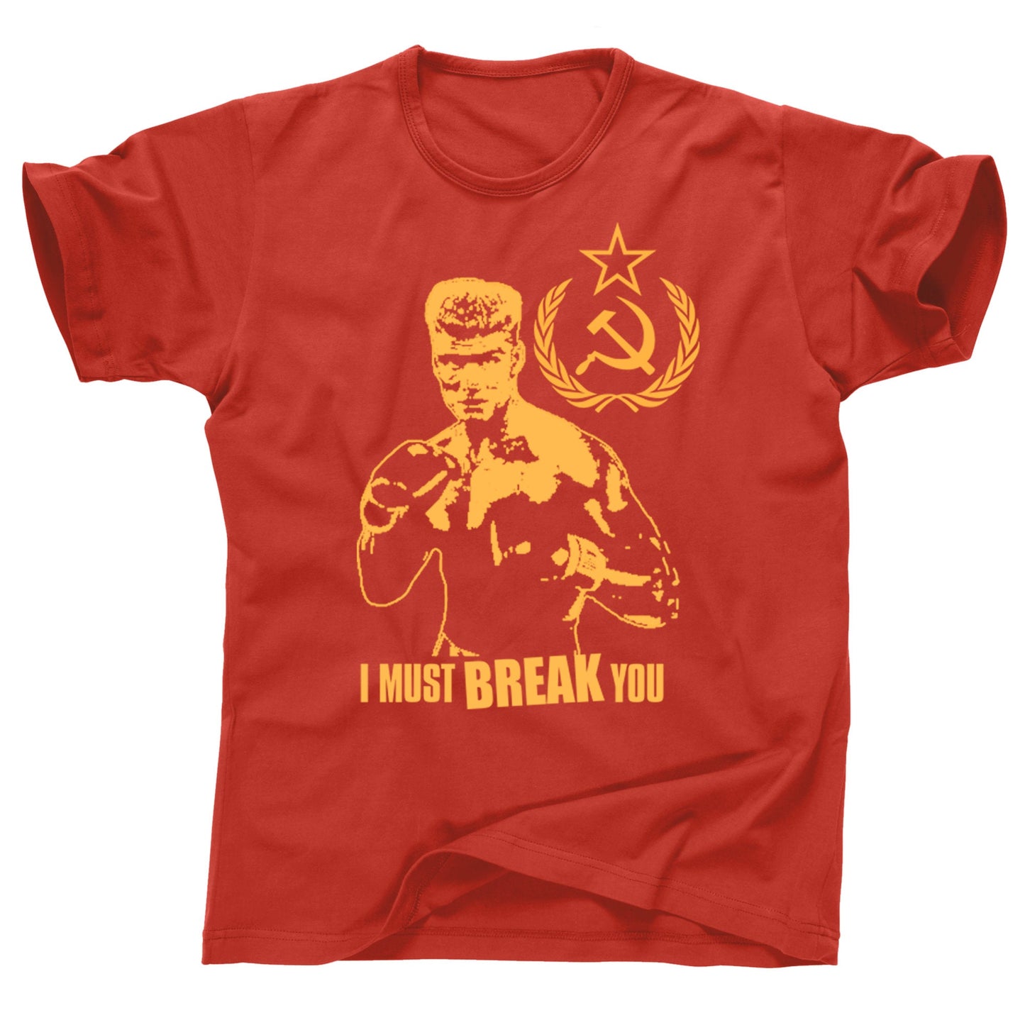 Ivan Drago I Must Break You Dolph Lundgren ROCKY Balboa 4 IV movie Sylvester Stallone boxing gym Russian ussr usa Conor Mcgregor tee t shirt