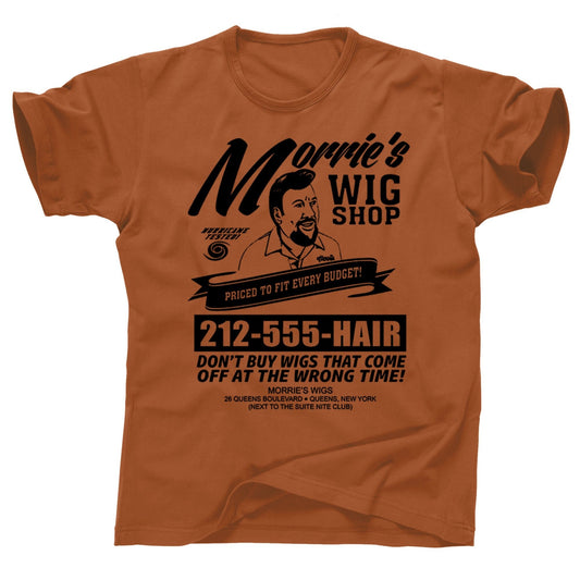 Morries Wig Shop Wigs Goodfellas Billy Batts Joe Pesci funny how Tommy DeVito The Godfather 2 Chicago Mob Mafia trilogy gangster tee T Shirt