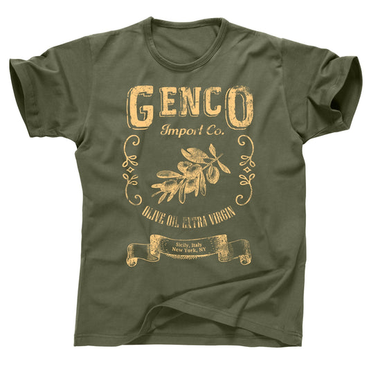 Genco Import Olive Oil Company The Godfather 2 two 3 4 Don Vito Michael Sonny Fredo Corleone mafia mob gangster 5 families movie T Shirt tee