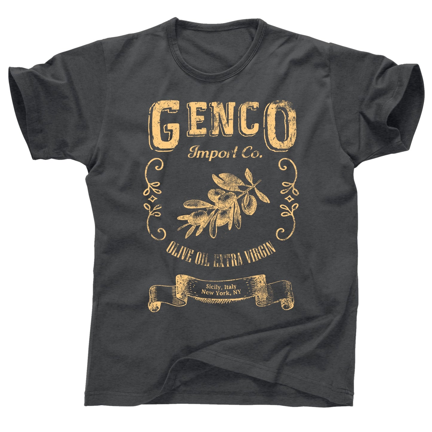 Genco Import Olive Oil Company The Godfather 2 two 3 4 Don Vito Michael Sonny Fredo Corleone mafia mob gangster 5 families movie T Shirt tee