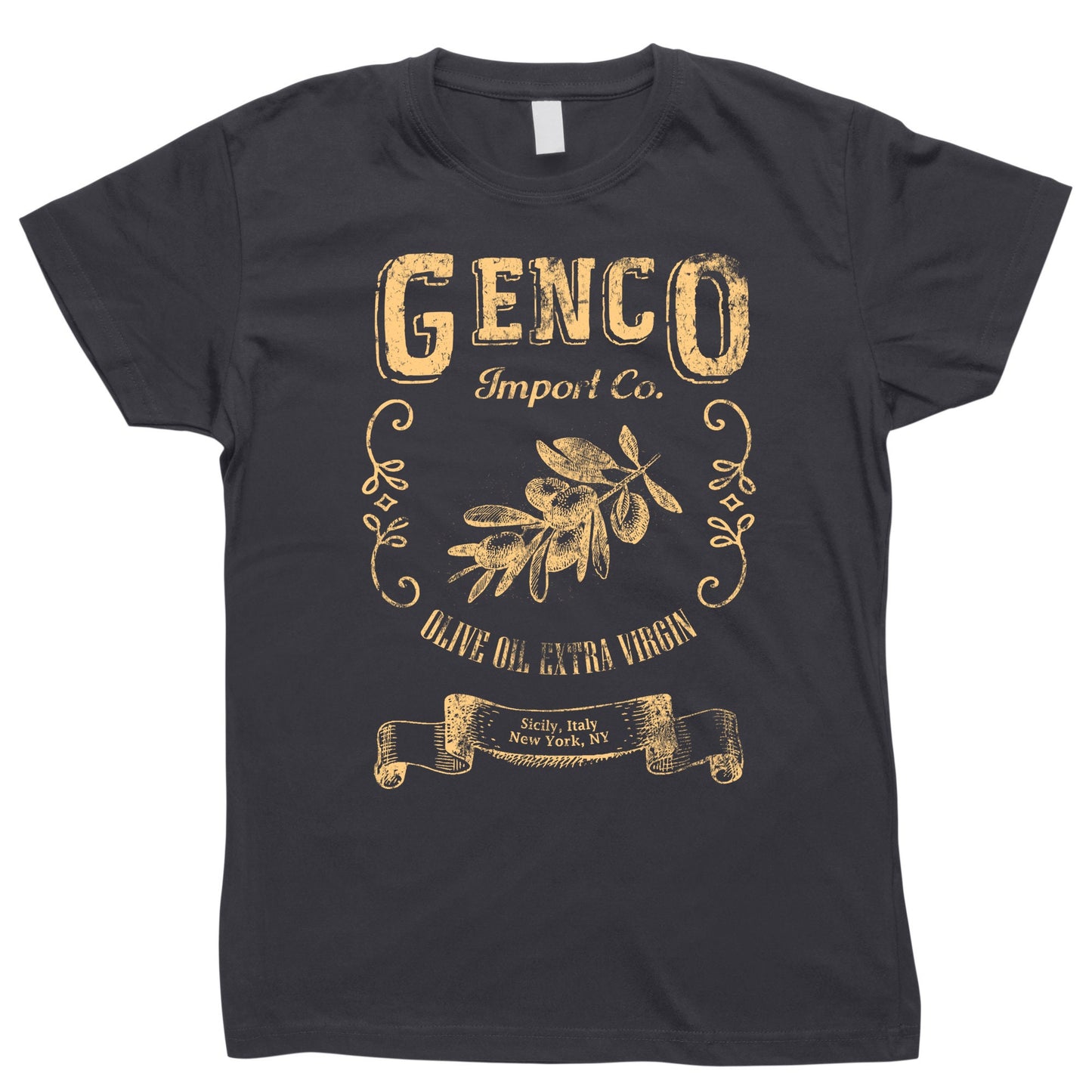 Genco Import Olive Oil Company The Godfather 2 two 3 4 Don Vito Michael Sonny Fredo Corleone mafia mob gangster 5 families movie T Shirt tee