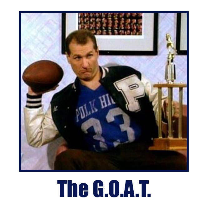 Married with children TV Show Polk High Football 4 four touchdowns in a single one game Bud Al Peg Kelly Bundy Ed O'neill G.O.A.T. T Shirt