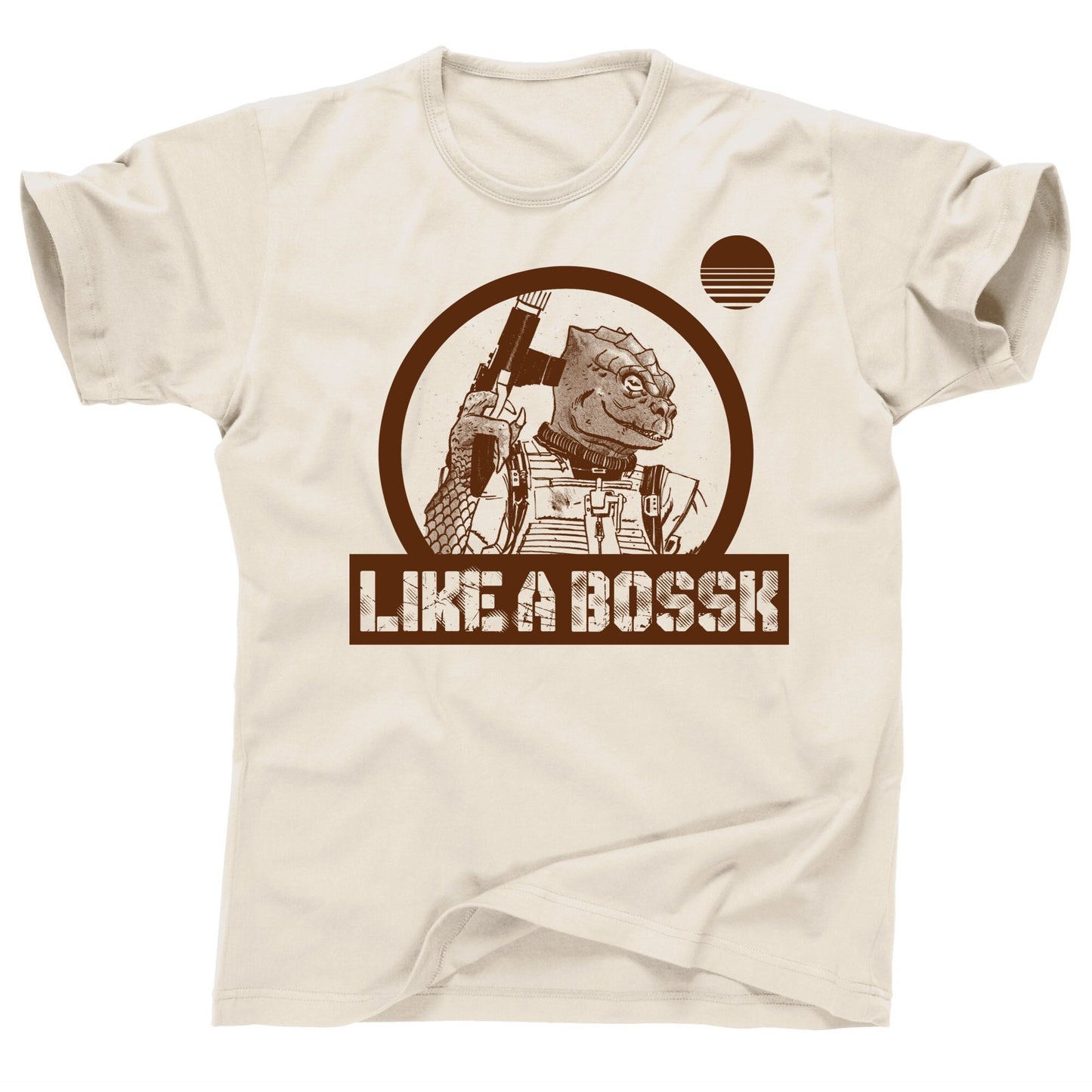 Like a Bossk Trandoshan reptilian bounty hunter Hound's Tooth star wars the empire strikes back sith lord book of Boba Fett tee t shirt