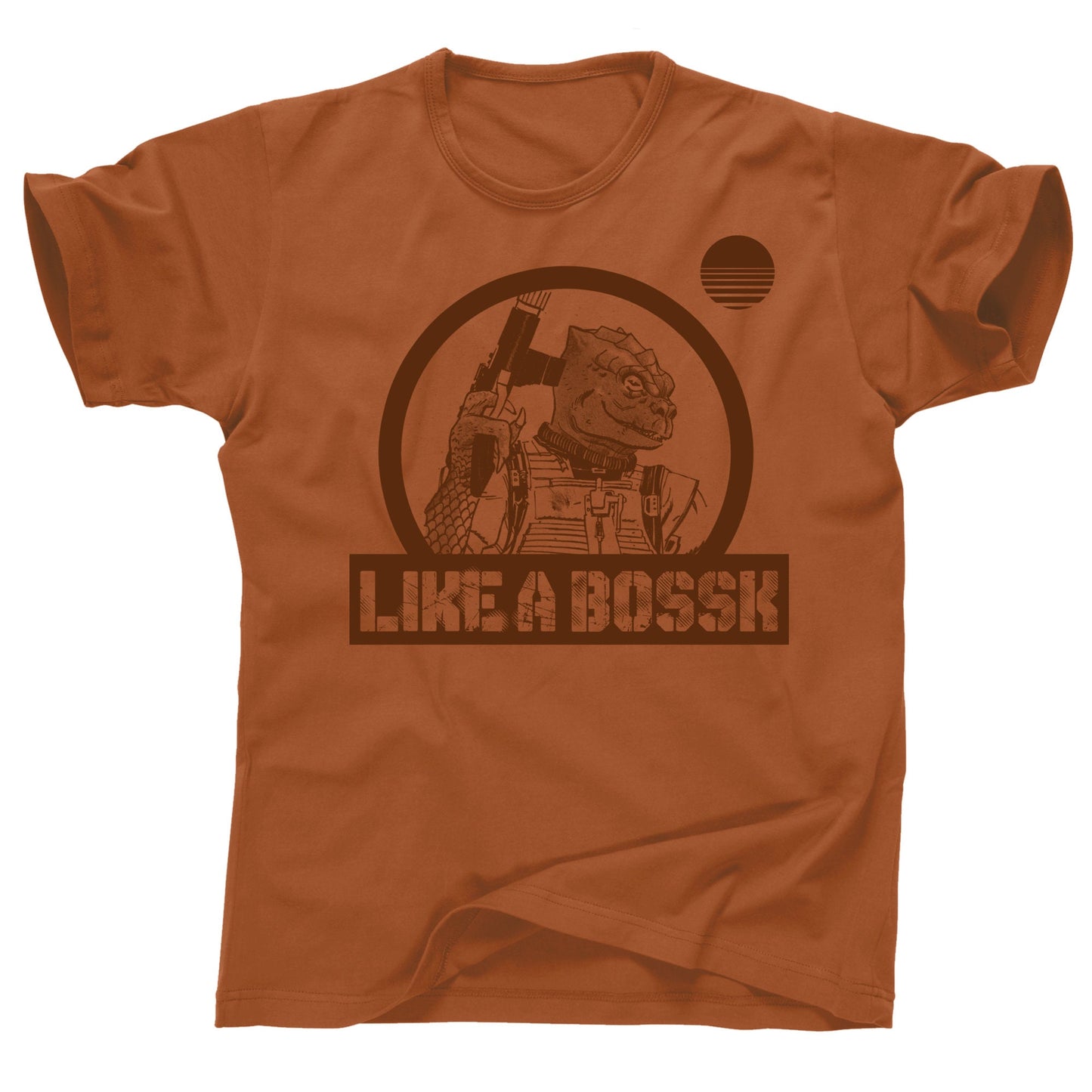 Like a Bossk Trandoshan reptilian bounty hunter Hound's Tooth star wars the empire strikes back sith lord book of Boba Fett tee t shirt