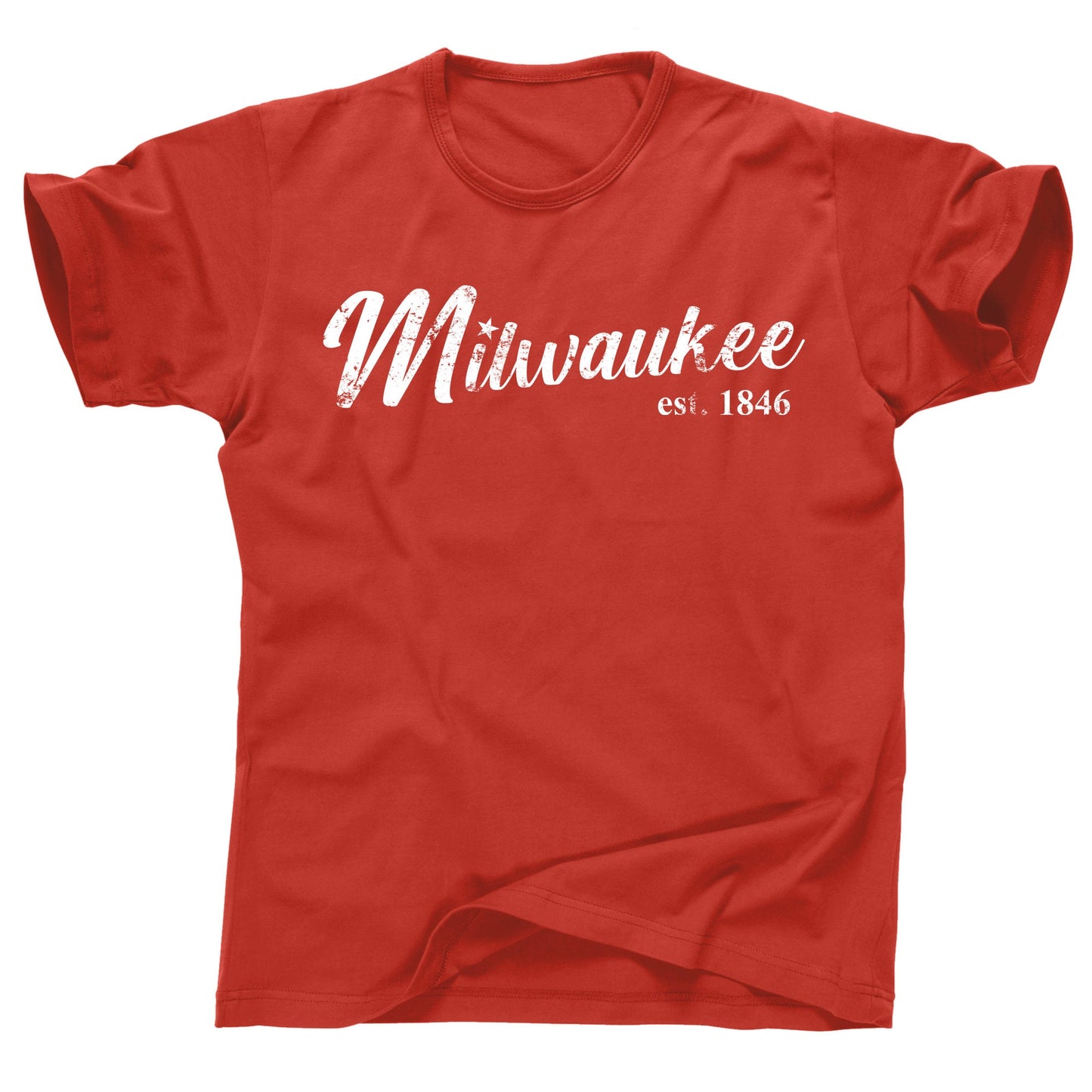 Milwaukee WI Wisconsin cheese country old beer brew home brewers factory state fair mid west northern accent you guys crew neck tee t shirt